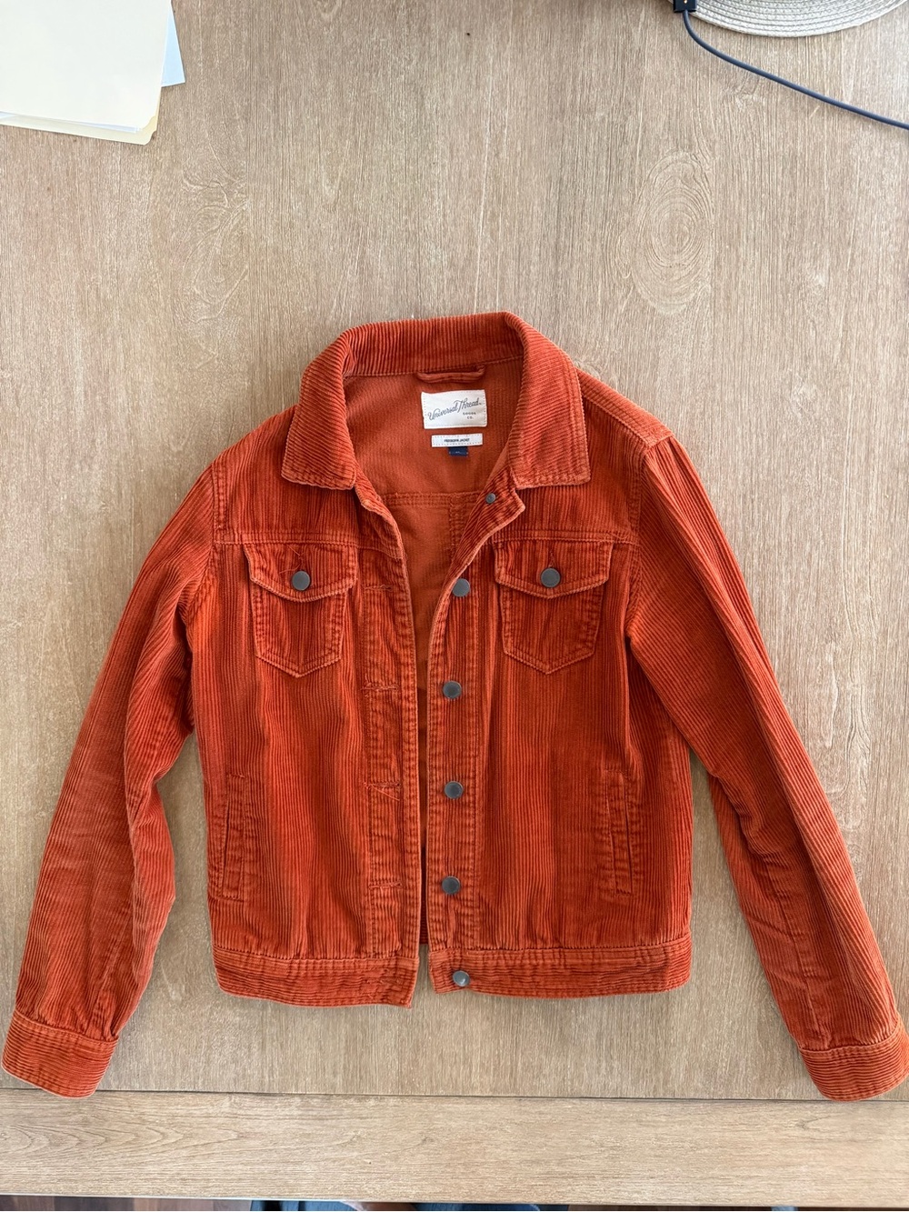 Universal Thread Rust Corduroy Trucker Jacket | XS | Fall
